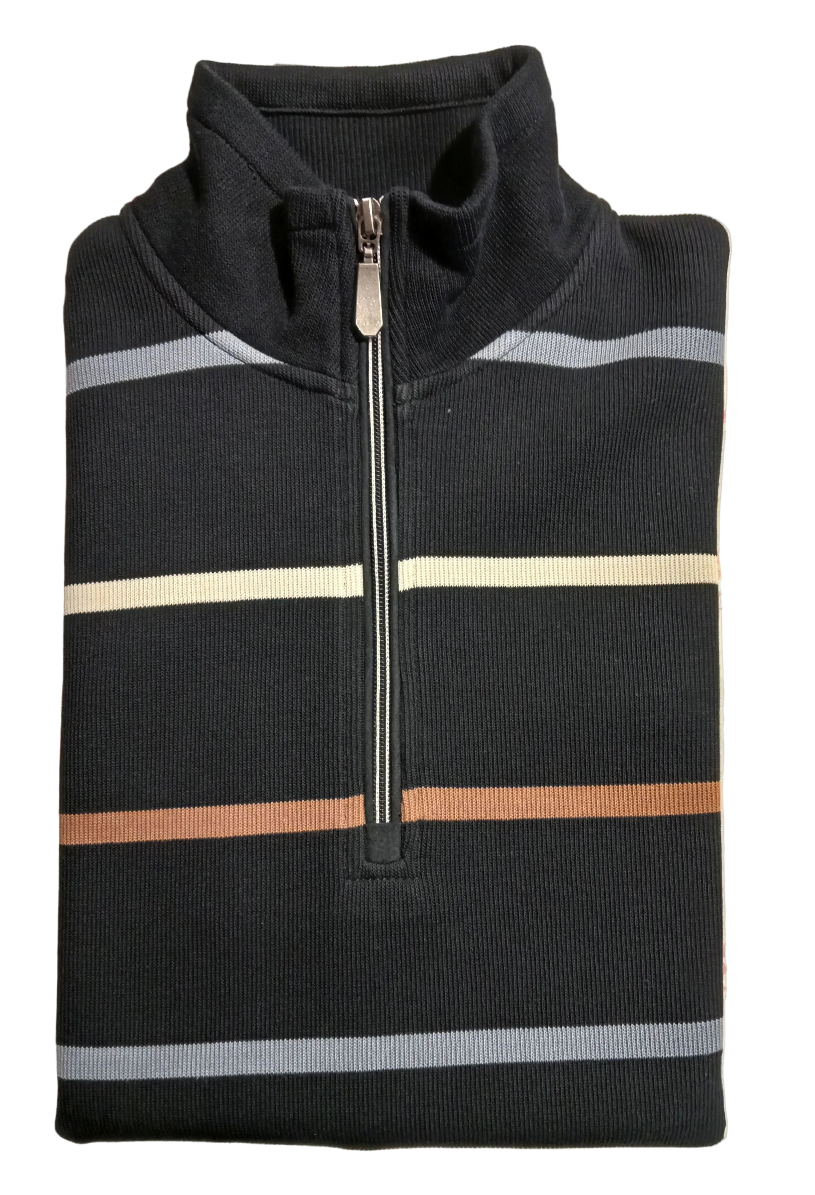 Back Bay French Rib Stripe Midnight