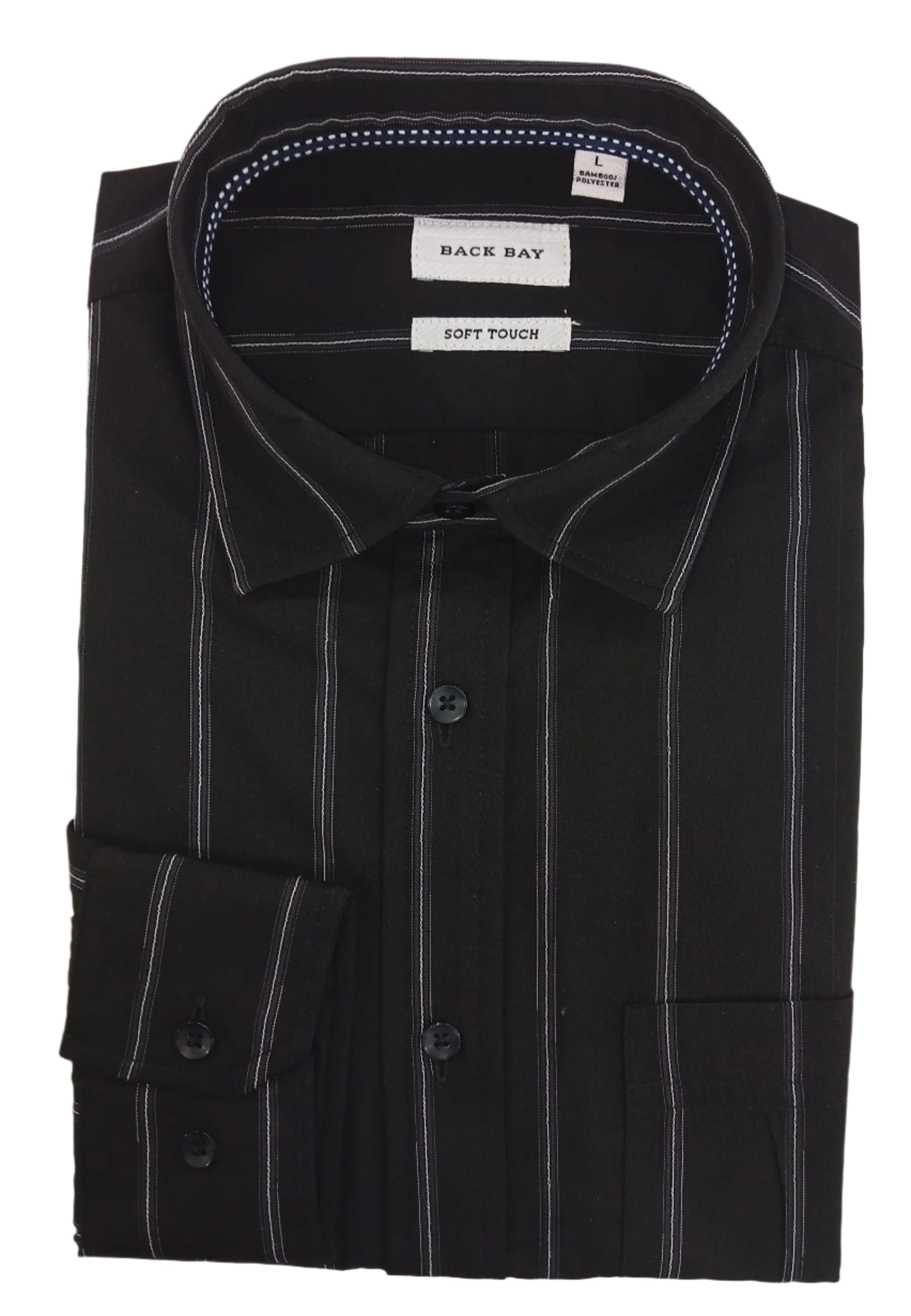 Back Bay Bamboo Blend Stripe L/S Shirt