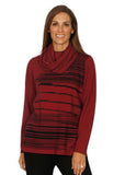 Jillian Zig Zag Stripe Knit & Infini