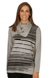 Jillian Zig Zag Stripe Knit & Infini