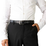Men's Landon Classic Leather Belt. Black