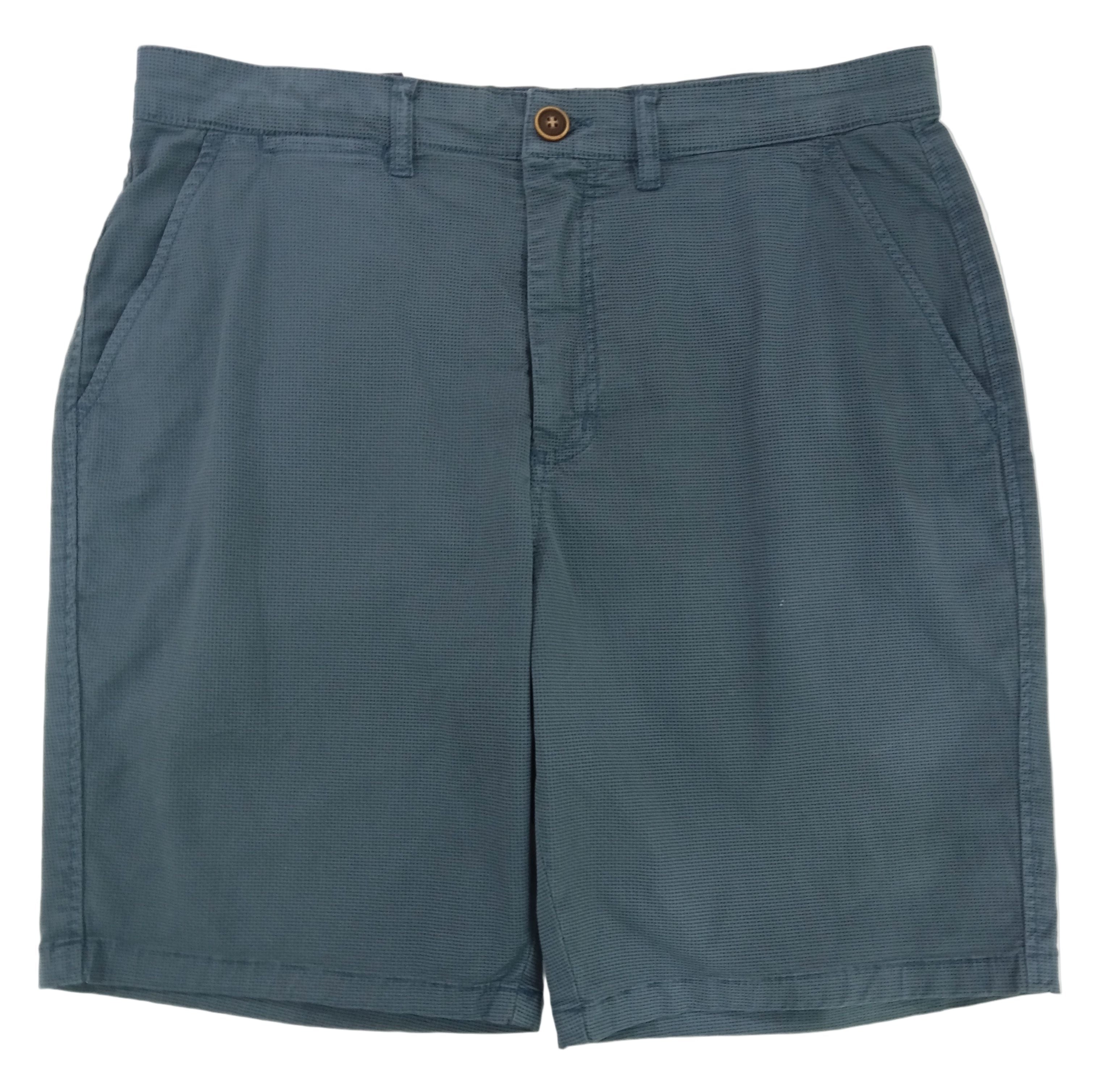 Teal shorts on a white background
