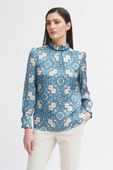 Tinta & Bariloche Madrid Blue Blouse