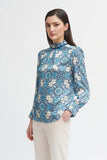 Tinta & Bariloche Madrid Blue Blouse
