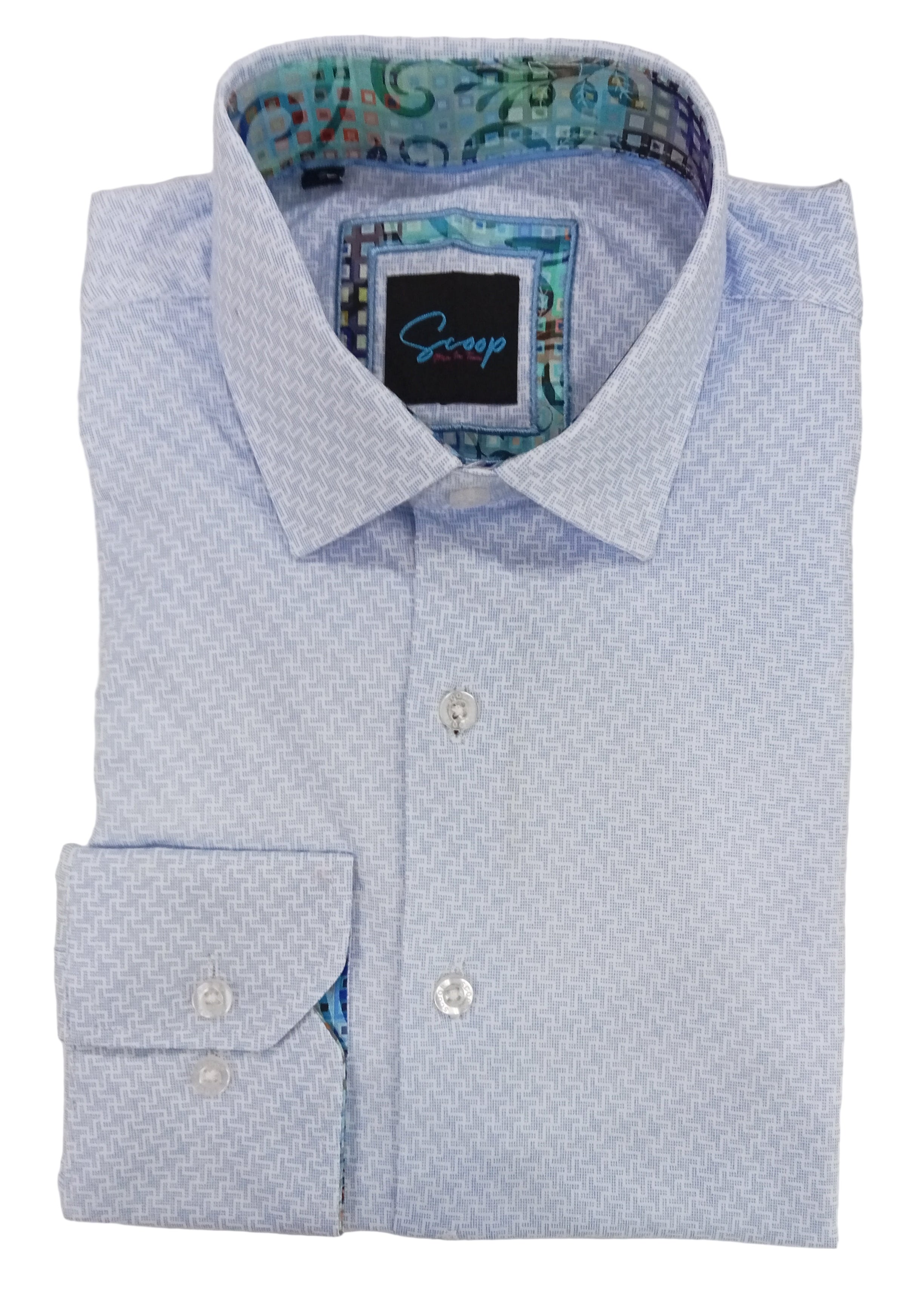 Sugar Mirage L/S Fashion Shirt Sky