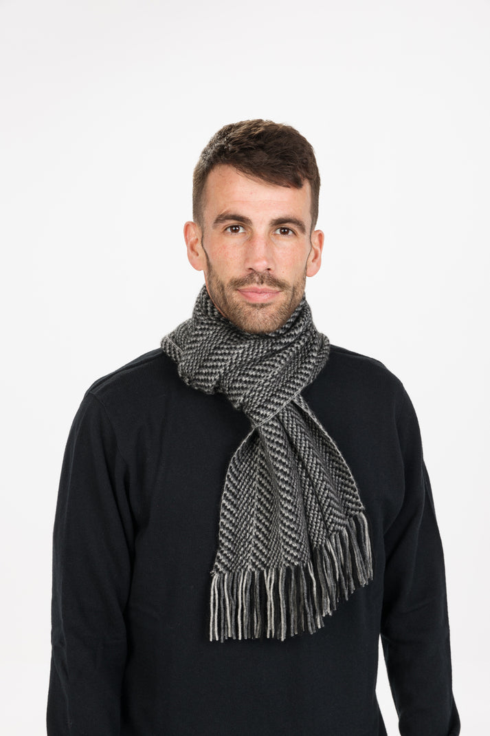 Possum Merino Herringbone Scarf