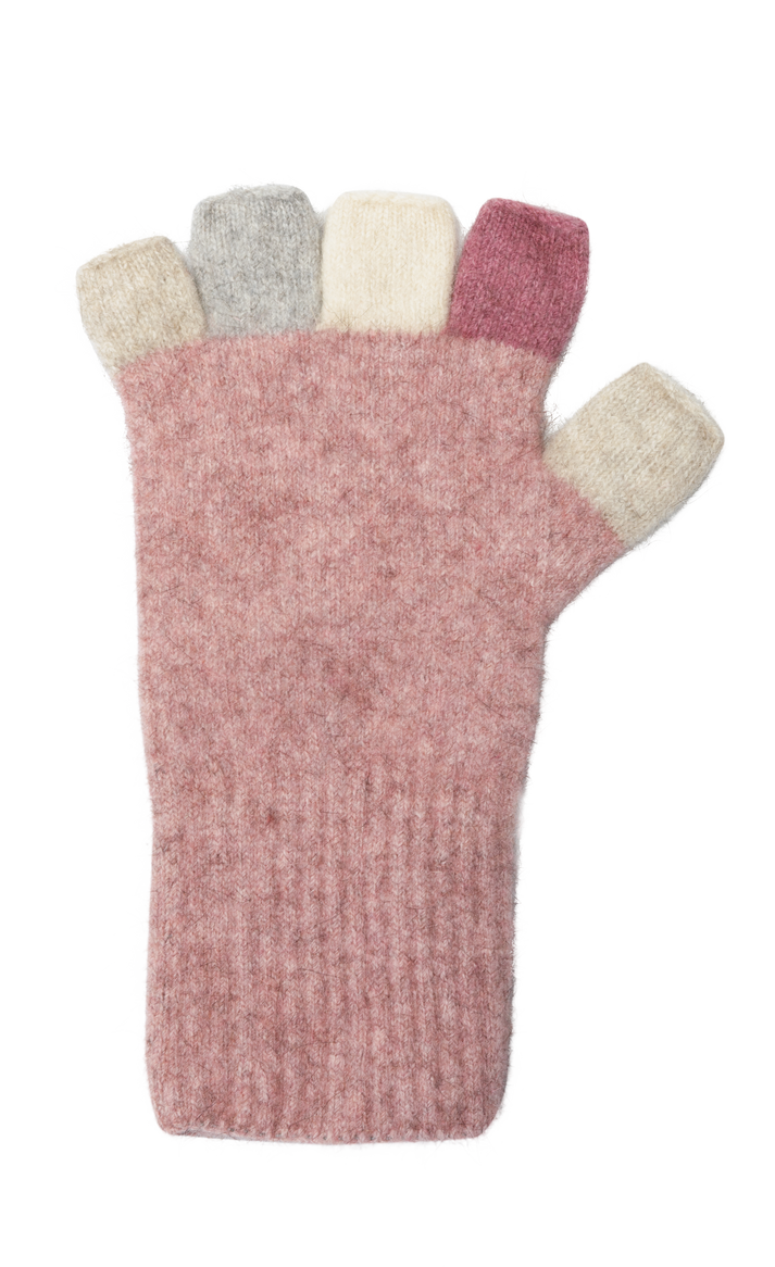 Native World Possum Multi Fingerless Gloves Lily