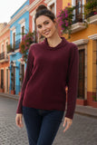 Slade Wool Crossover Neck Wool Jumper