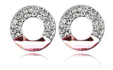 Pink Swarovski Crystal Earrings