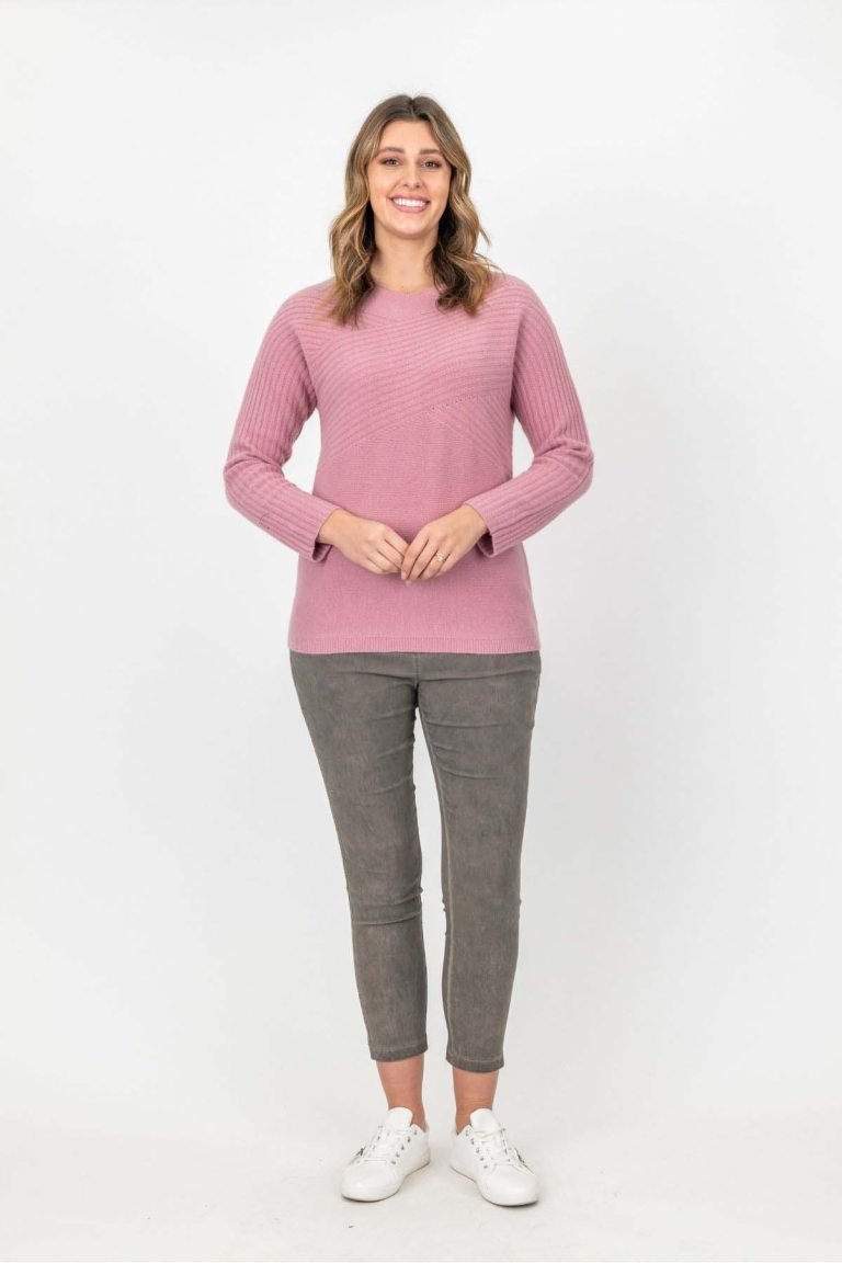 Maglia Wool Blend Rib Front Jumper