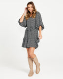SASS Nicolette Puff Sleeve Dress
