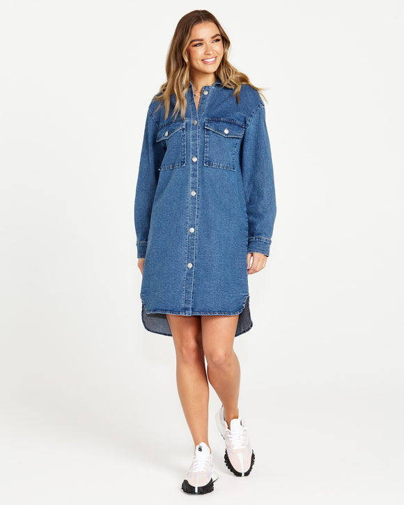 SASS Nya Long Denim Shacket