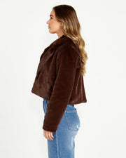 SASS Xanthe Cropped Fur Jacket