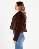 SASS Xanthe Cropped Fur Jacket