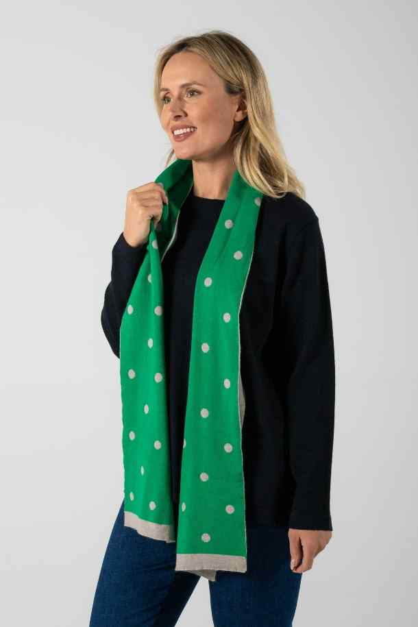 See Saw Merino Spot Scarf