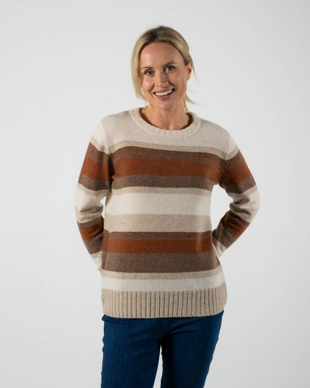See Saw Lambswool Blend Stripe Sweater