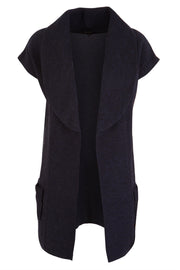 See Saw Boiled Wool Zip Front Vest