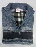 Sugar Branston Quater Zip Fleece Indigo