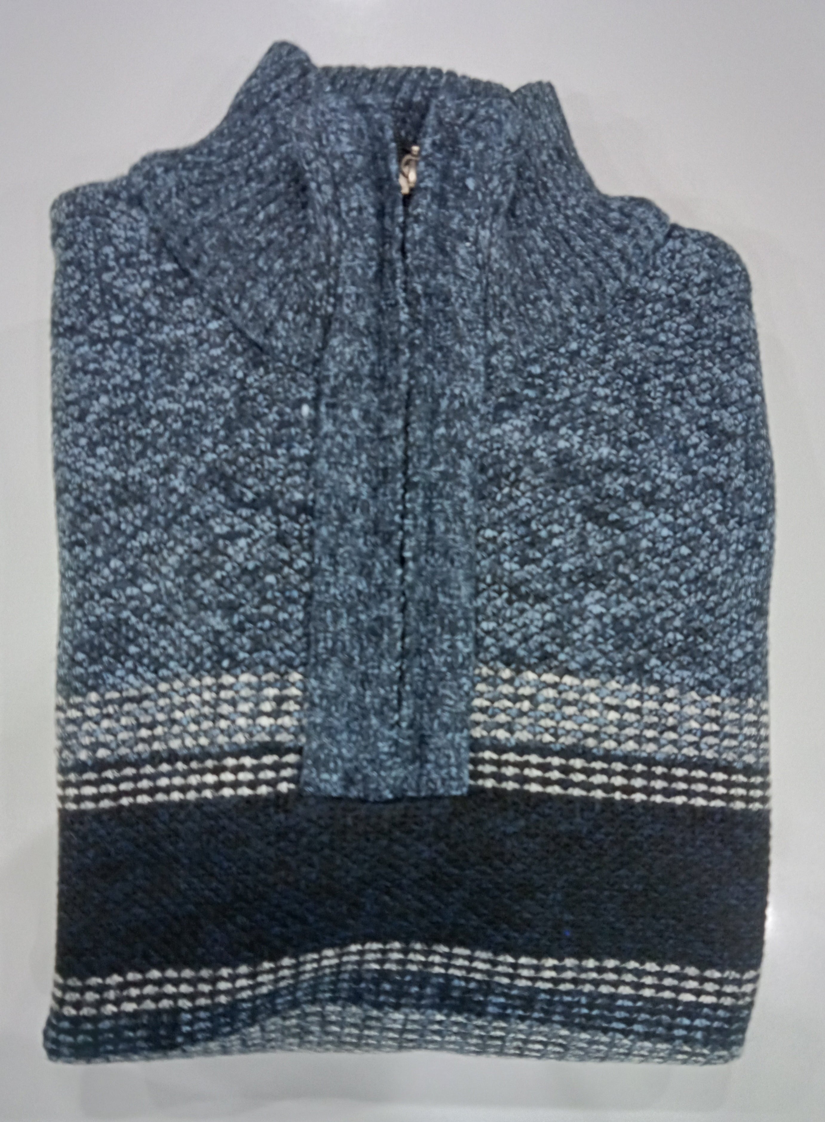 Sugar Branston Quater Zip Fleece Indigo