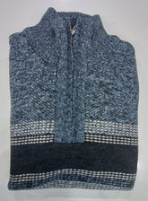 Sugar Branston Quater Zip Fleece Indigo