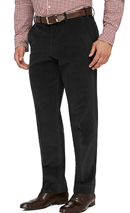 City Club Sutton Corduroy Charcoal