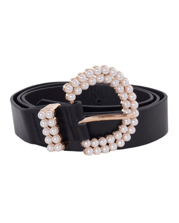 Tara Classic Black Leather Belt