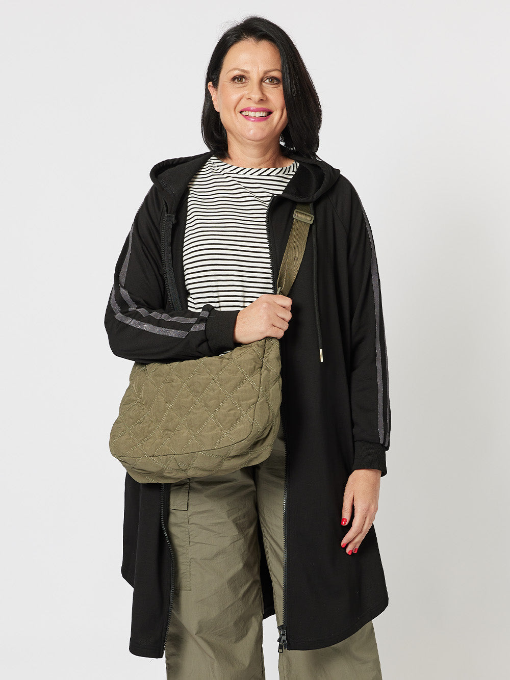 Threadz Demi Long Sweat Jacket