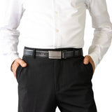 Mens Reversible Leather Belt Blk/Brn