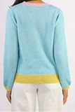 Caju Contrast Ribbing Knit Jumper