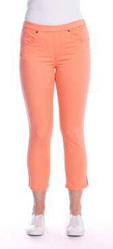 Cafe Latte Coral 7/8 Pull On Jean