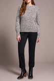Tribal Mock Neck Mix Sweater