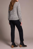 Tribal Mock Neck Mix Sweater