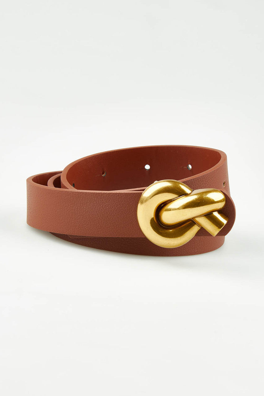 Fate + Becker Tan Knot Belt