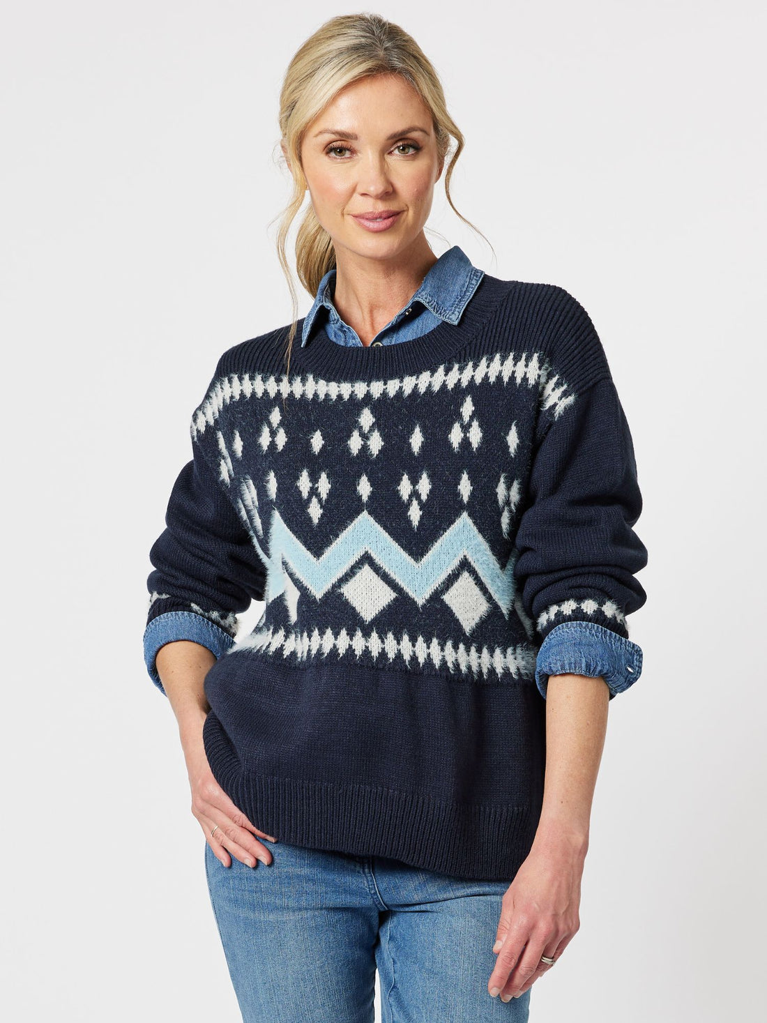 Gordon Smith Aspen Fairisle Knit Jumper