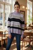 Slade High Neck Stripe Knit