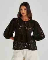 Sass Hilde Peplum Blouse