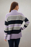 Slade High Neck Stripe Knit