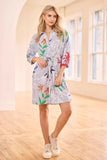 Tribal Shirt Dress With Waist Ties