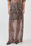 Sass Oxley Print Mesh Skirt
