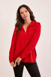 See Saw Luxe Merino Wool Polo Jumper