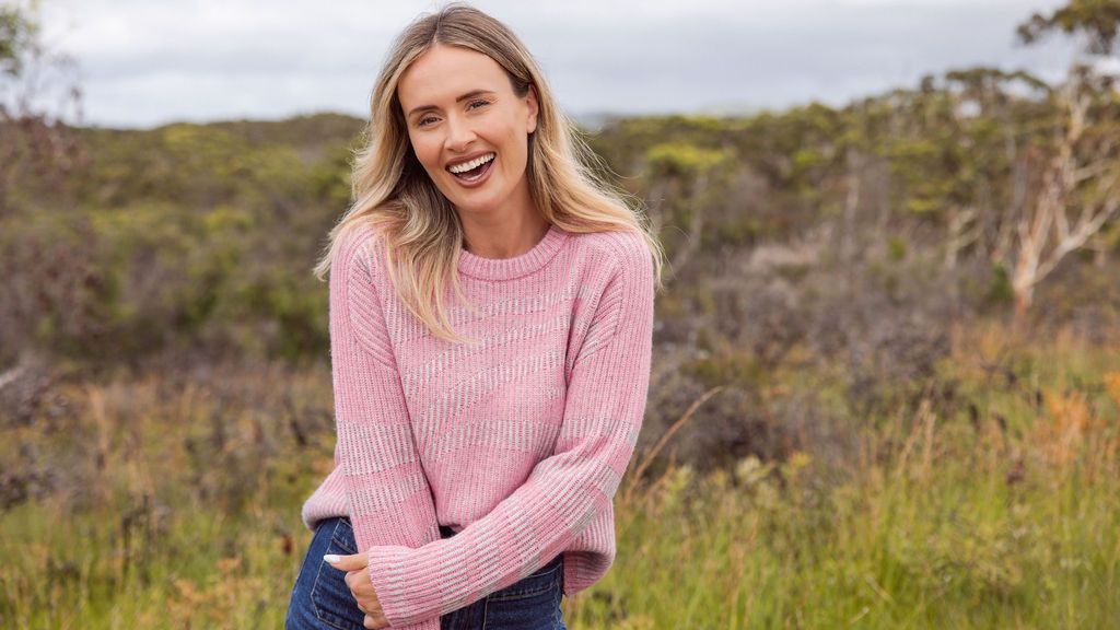 See Saw Wool Blend Jacquard Rib Jumper