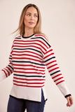 See Saw Luxe Merino Wool Crew Stripe Sweater