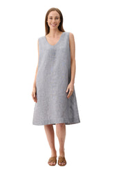 Givoni Sunflower Navy Linen Dress