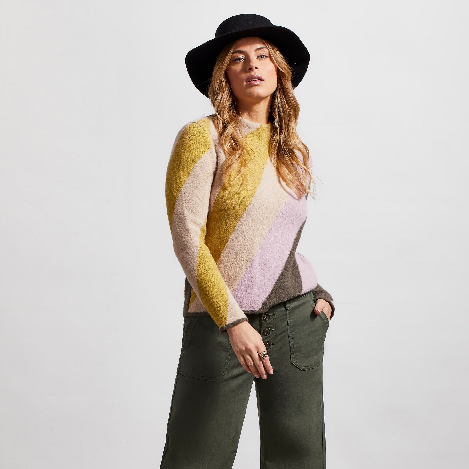 Tribal Mock Neck Sweater