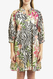Pingpong Tropical Animal Print Dress
