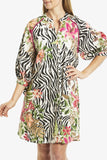 Pingpong Tropical Animal Print Dress