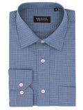 Blue checkered dress shirt with 'Howard Hudson' label on a white background