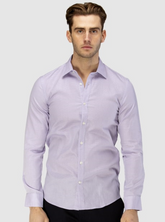 brooksfield career leno weave shirt