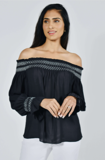 frank lyman off shoulder top