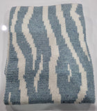 striped knitted scarf 1size / duck egg winter white